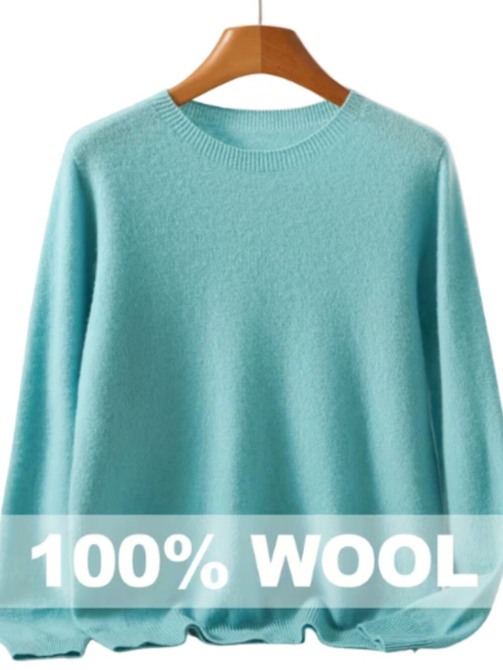 New NwoT Blue 100% Wool Sweater XXLL fits large-XL